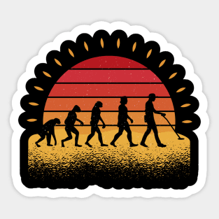 Metal Detecting Evolution Funny Metal Detector Sticker